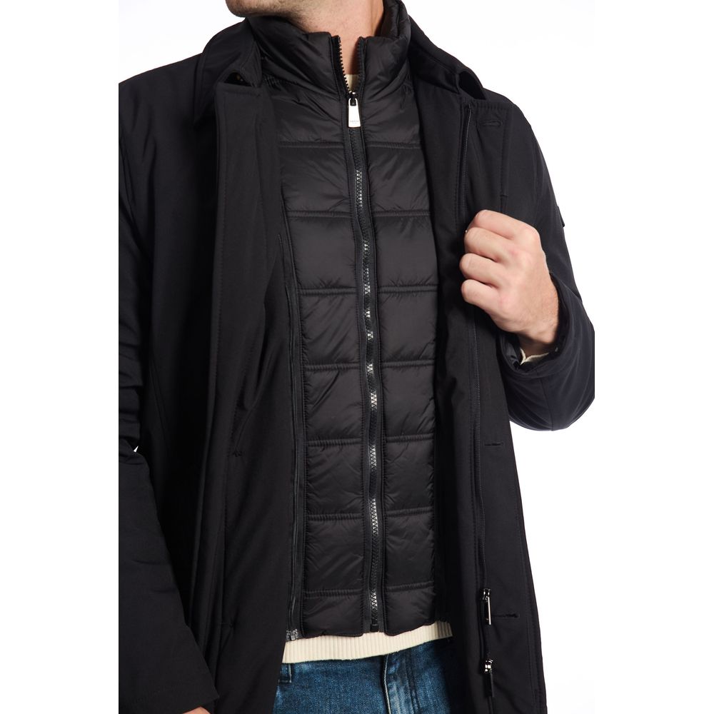 Baldinini Trend Black Polyester Jacket by Baldinini Trend