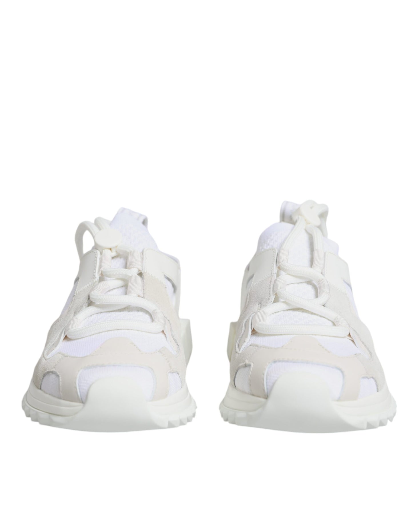Dolce & Gabbana White Mesh Sorrento Trekking Sneakers Shoes by Dolce & Gabbana