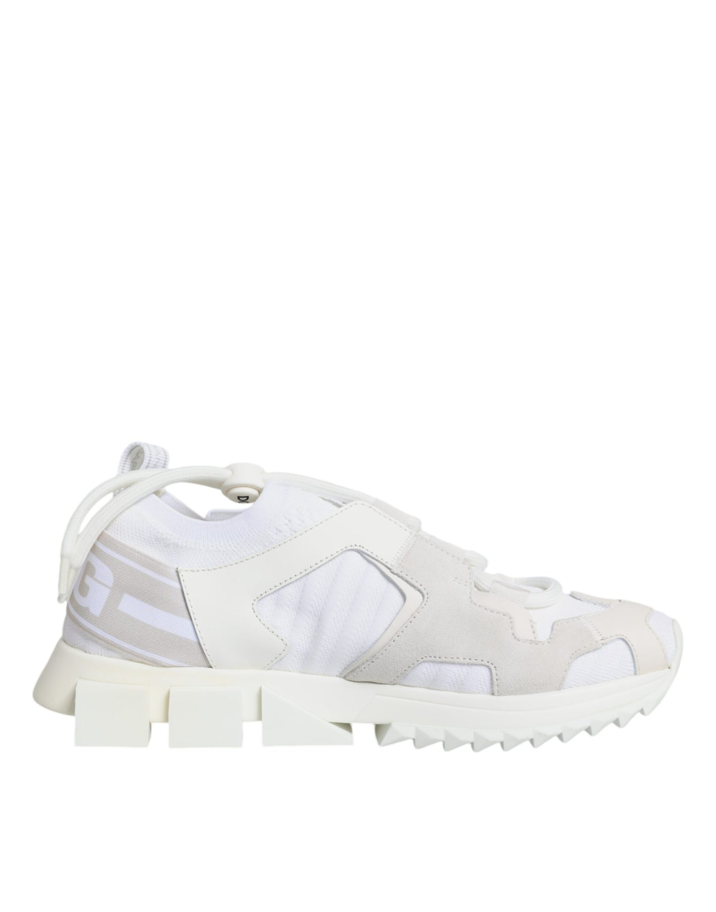 Dolce & Gabbana White Mesh Sorrento Trekking Sneakers Shoes by Dolce & Gabbana