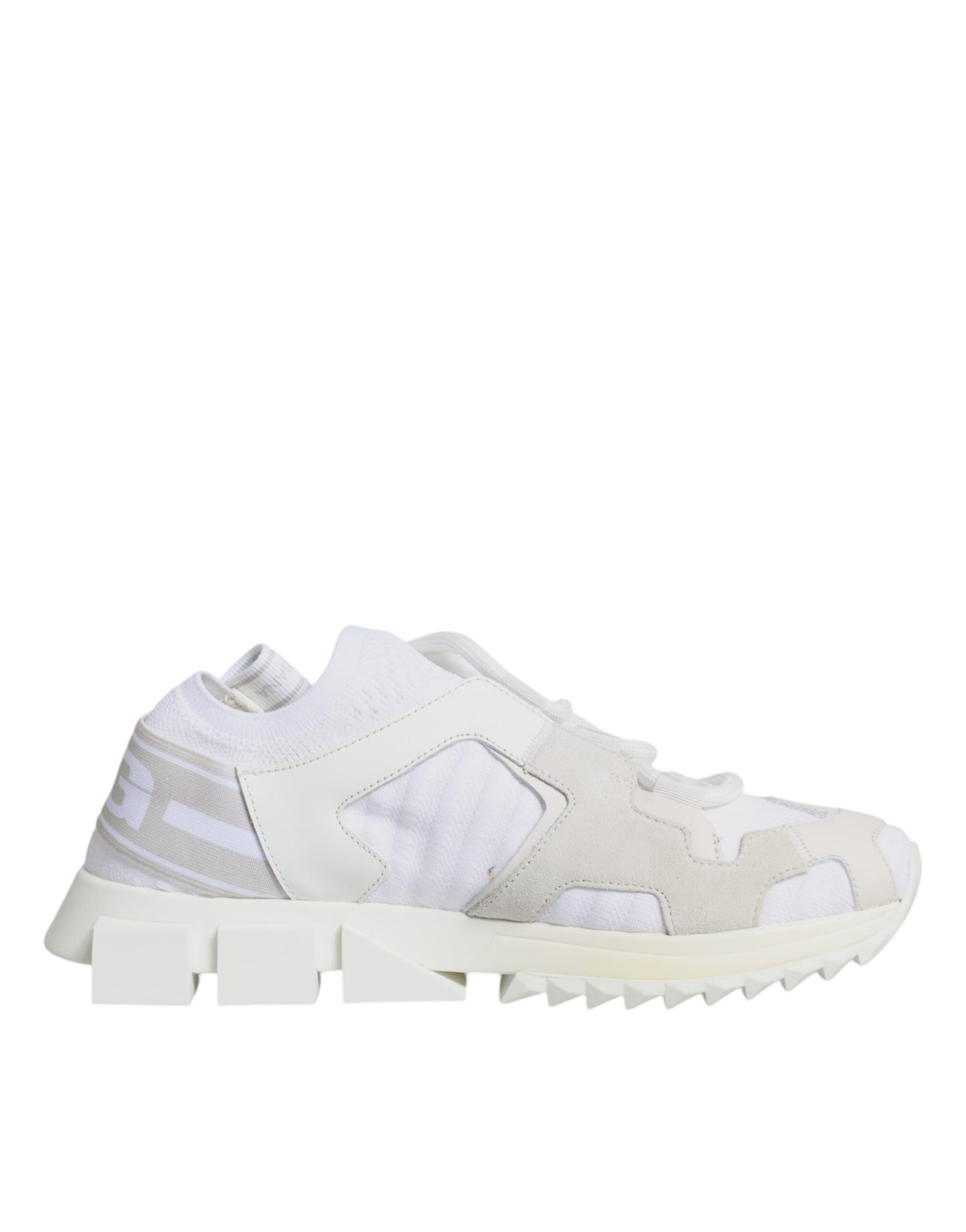 Dolce & Gabbana White Mesh Sorrento Trekking Sneakers Shoes by Dolce & Gabbana