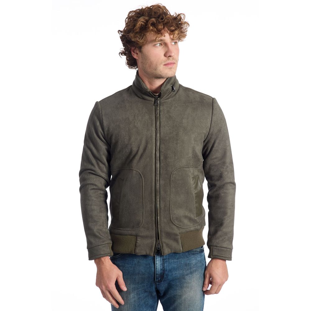Roberto Pepe Veste de luxe verte Ecomontone pour hommes