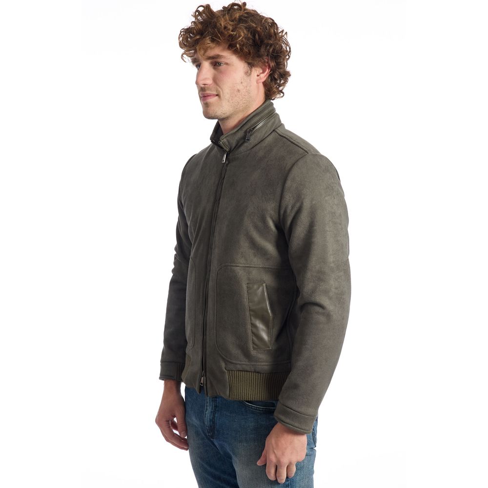 Roberto Pepe Veste de luxe verte Ecomontone pour hommes