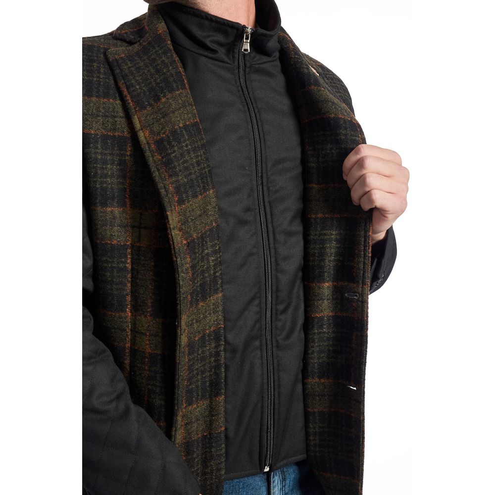 Veste de luxe en laine marron pour homme Roberto Pepe