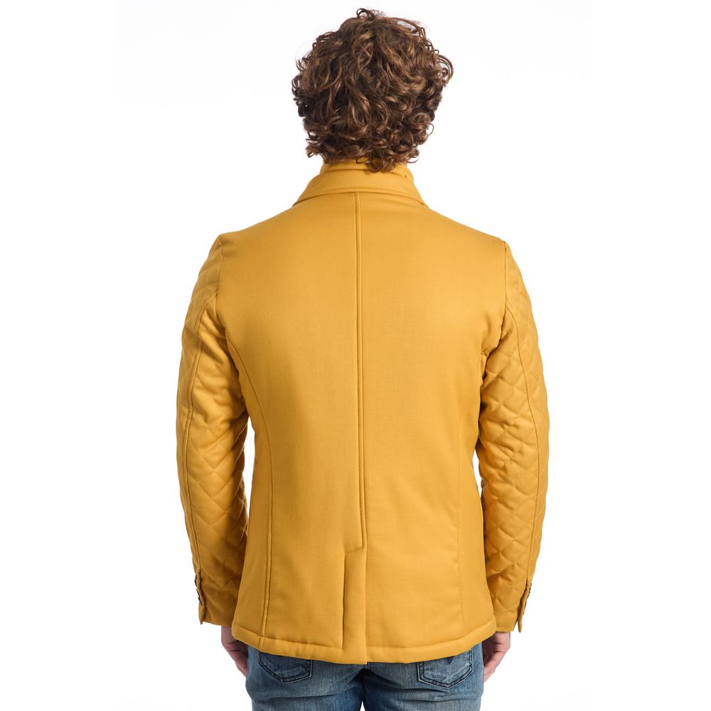Veste de luxe en laine jaune pour homme Roberto Pepe