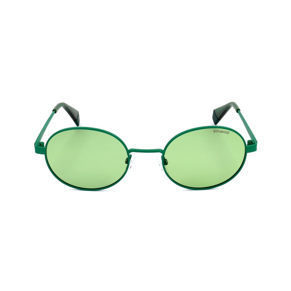 Lunettes de soleil Polaroid vertes en métal