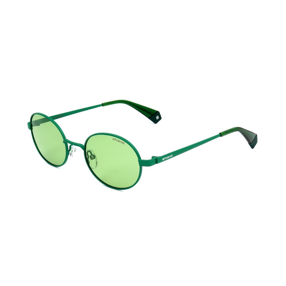 Lunettes de soleil Polaroid vertes en métal