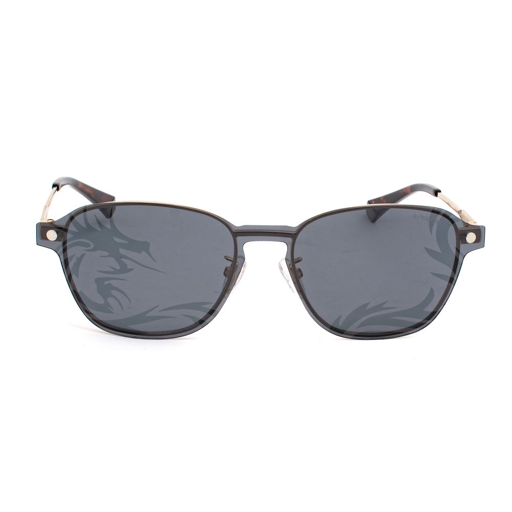 Lunettes de soleil Polaroid en métal doré