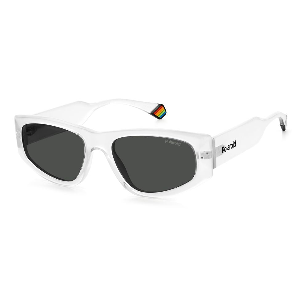 Lunettes de soleil Polaroid en plastique transparent
