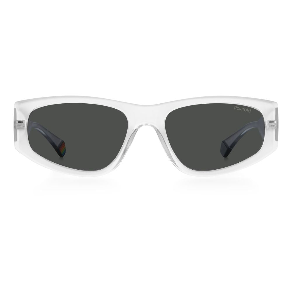 Lunettes de soleil Polaroid en plastique transparent