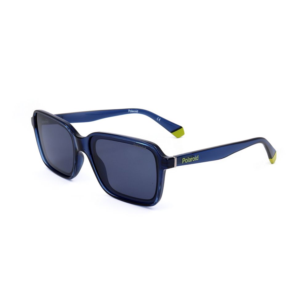 Lunettes de soleil Polaroid en métal bleu
