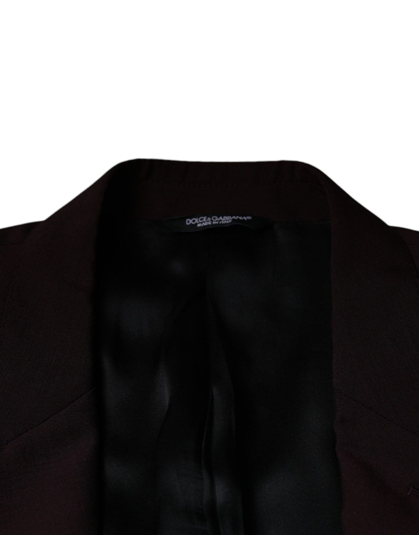 Blazer simple boutonnage en laine bordeaux Dolce & Gabbana
