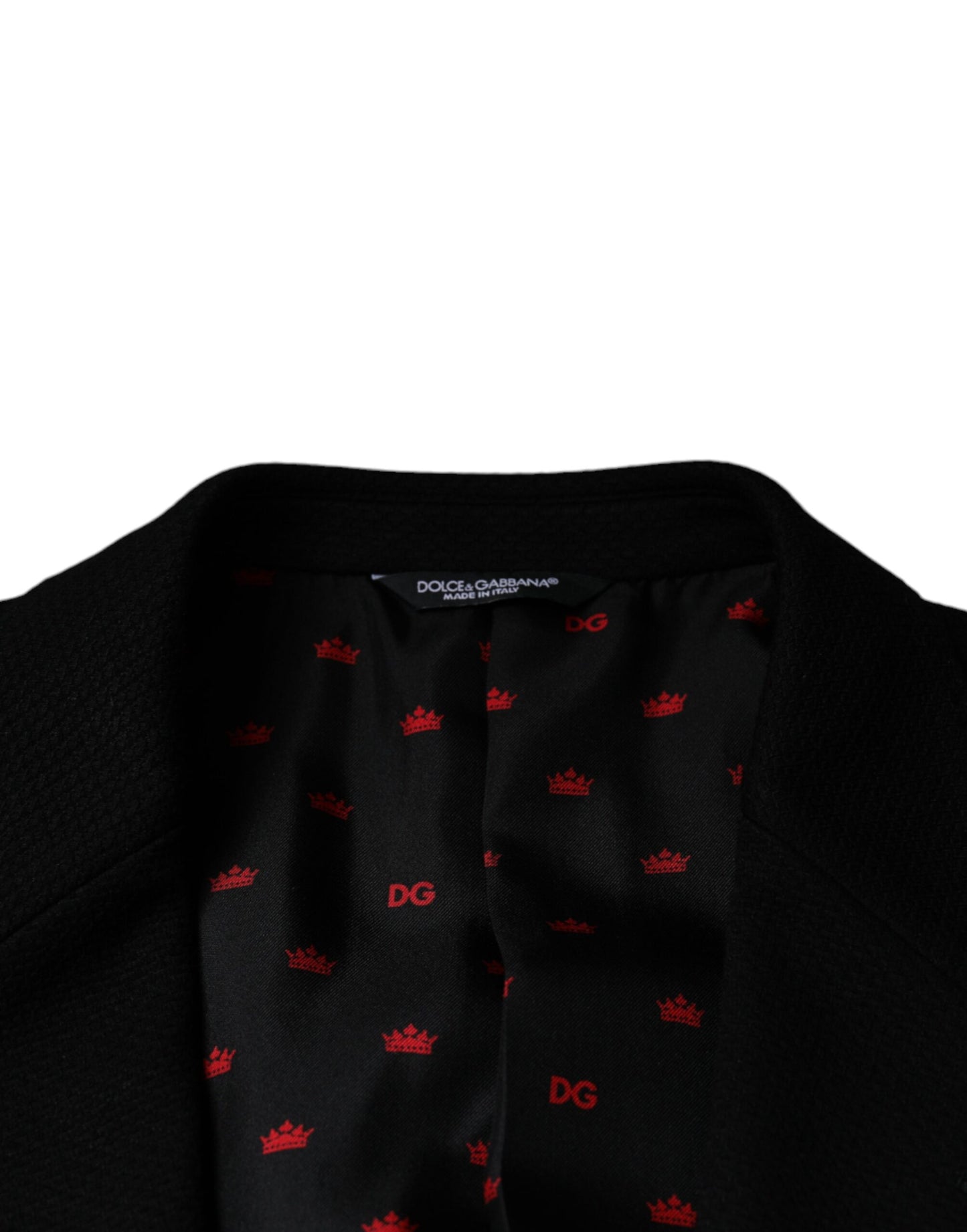 Blazer simple boutonnage Dolce & Gabbana Black Crown Bee