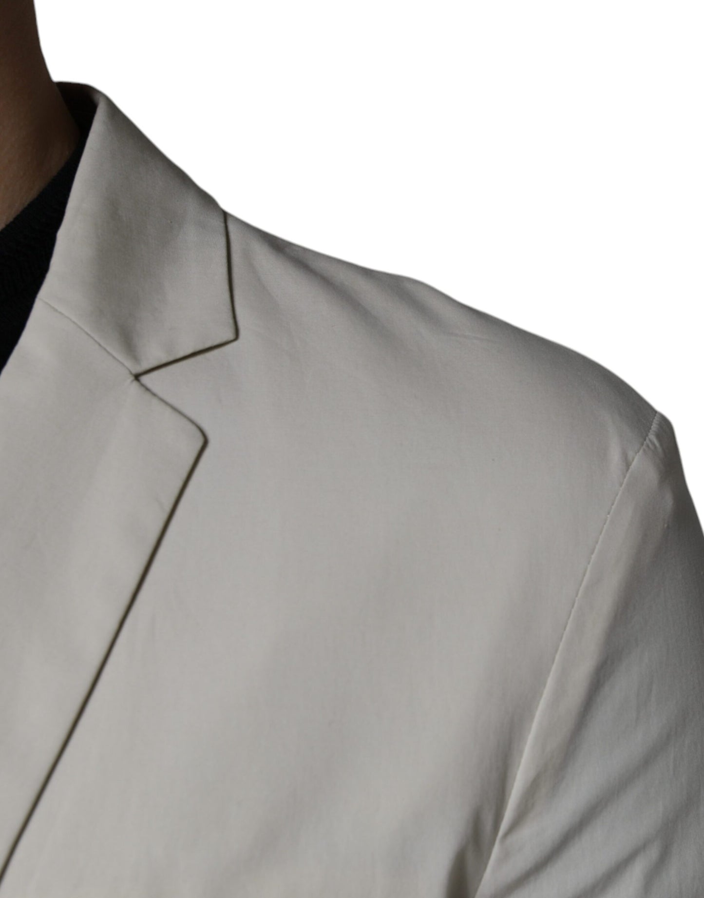 Blazer formel beige à simple boutonnage de Paolo Pecora Milano