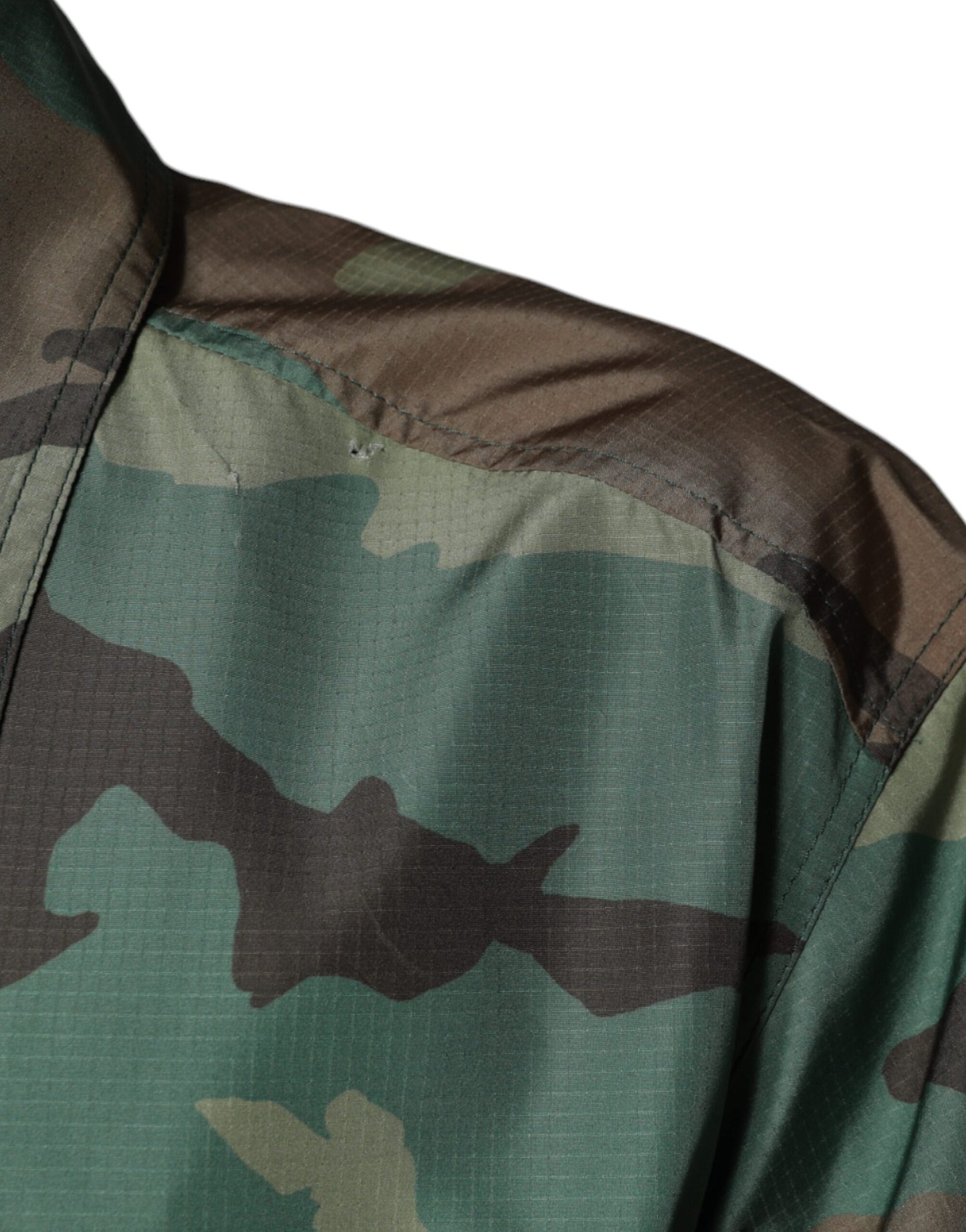 Dolce & Gabbana Multicolor Camouflage Button Down Shirt by Dolce & Gabbana