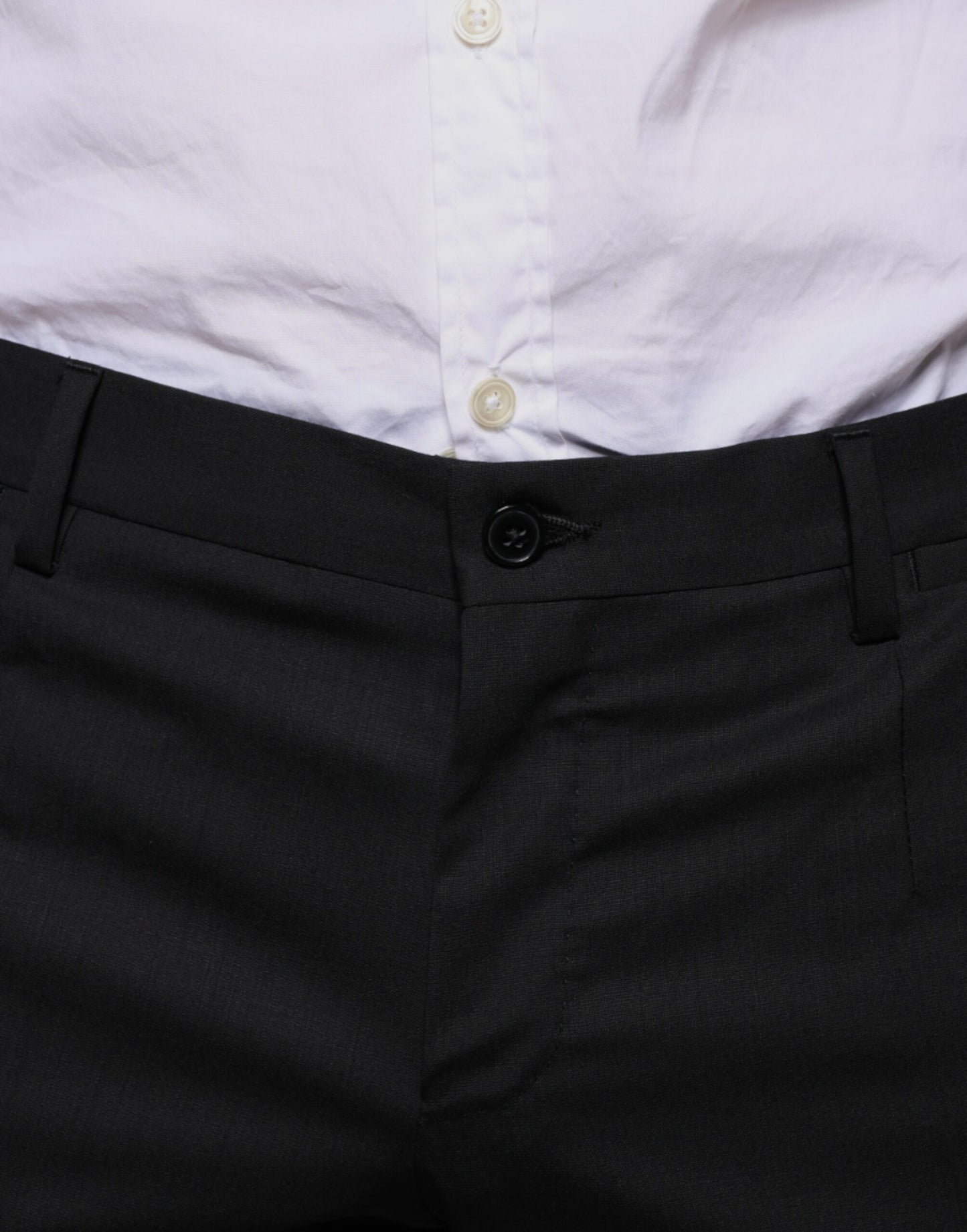 Dolce & Gabbana Black Wool Skinny Dress Formal Pants by Dolce & Gabbana