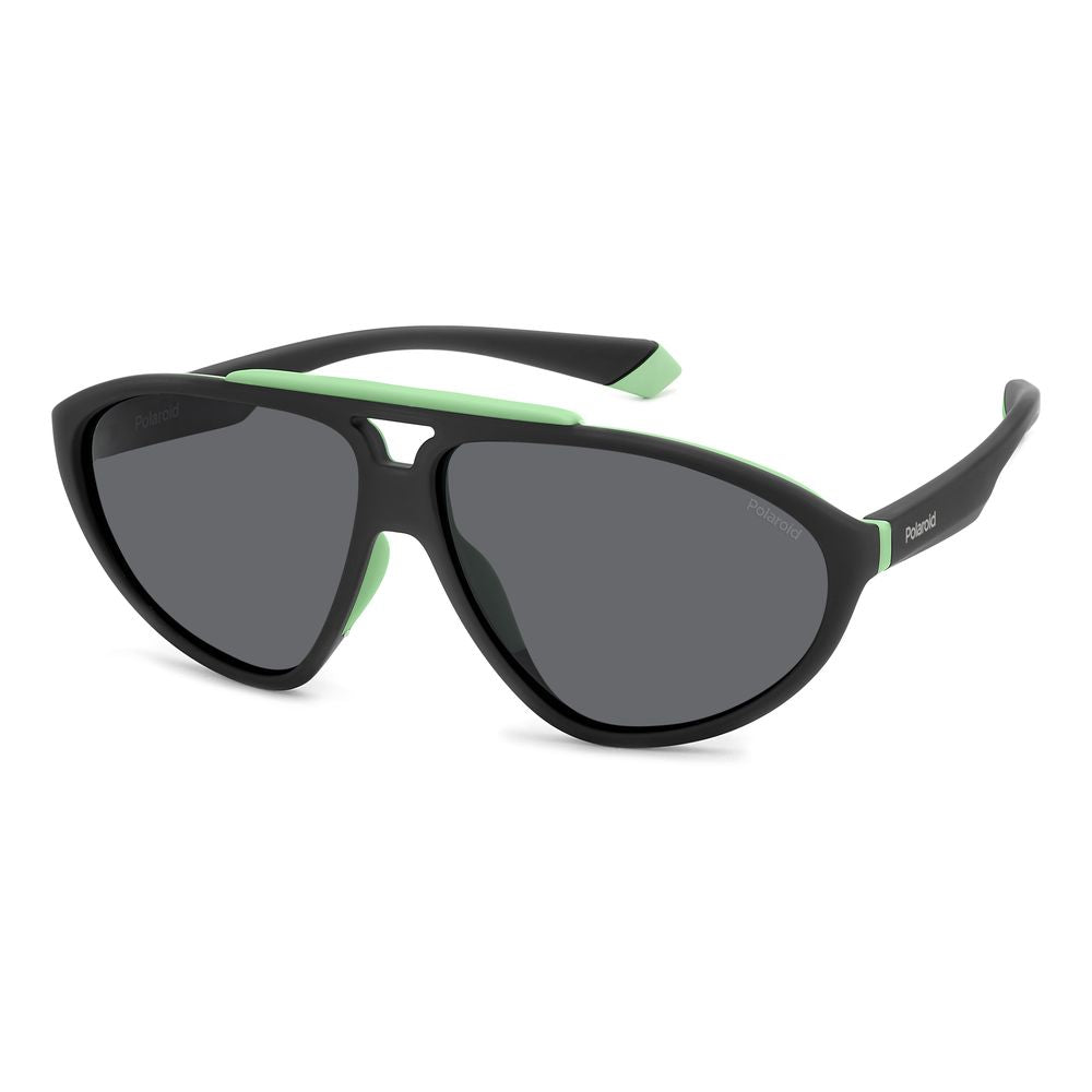 Lunettes de soleil Polaroid en caoutchouc noir