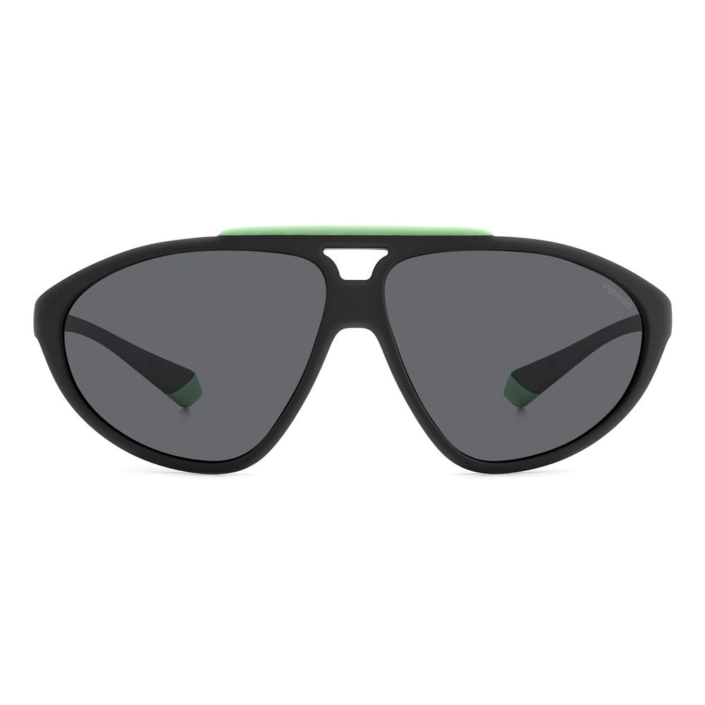 Lunettes de soleil Polaroid en caoutchouc noir