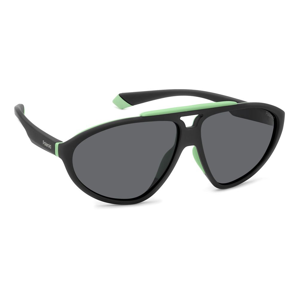 Lunettes de soleil Polaroid en caoutchouc noir