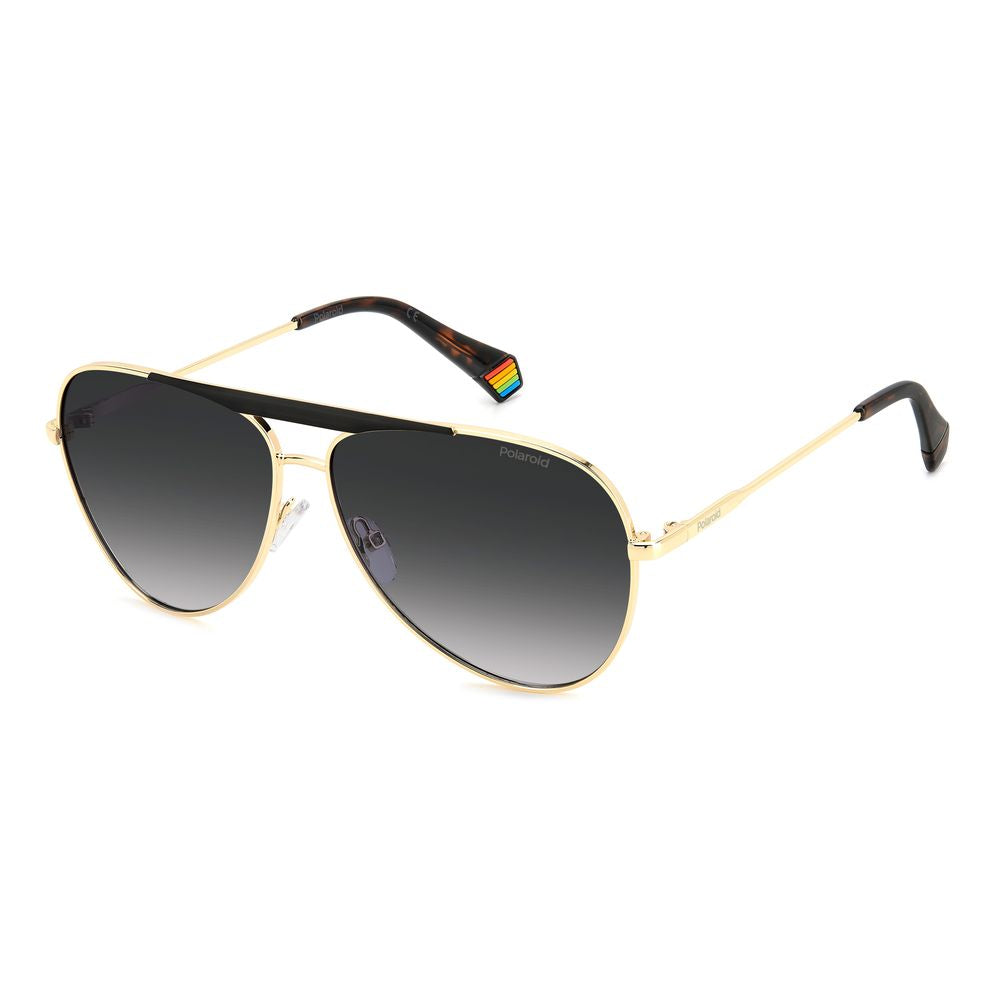 Lunettes de soleil Polaroid en métal noir