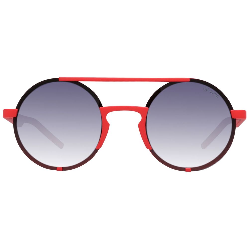 Lunettes de soleil Polaroid en plastique rouge