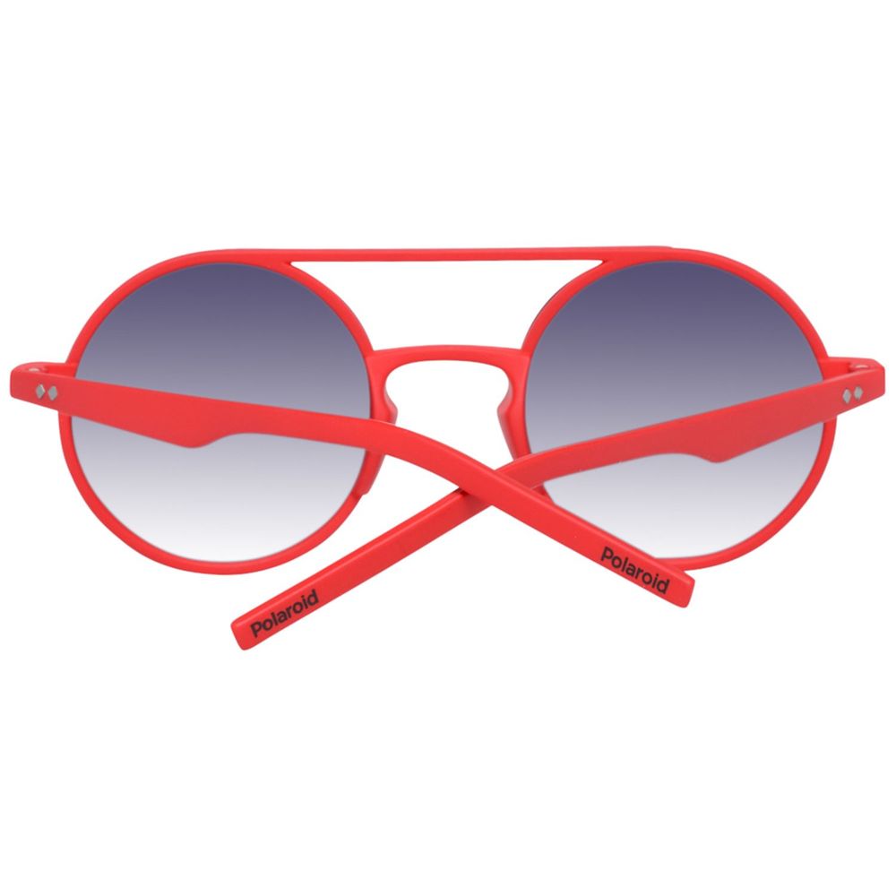 Lunettes de soleil Polaroid en plastique rouge