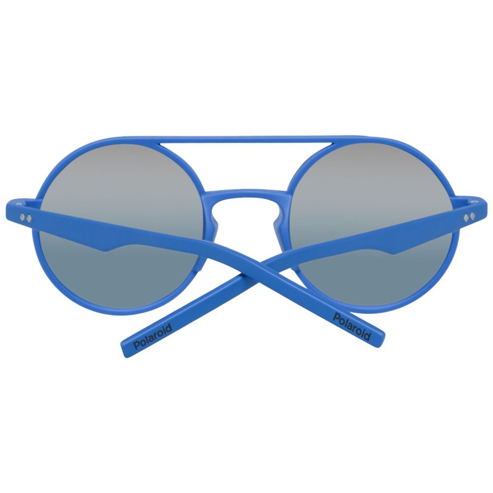 Lunettes de soleil Polaroid en plastique bleu