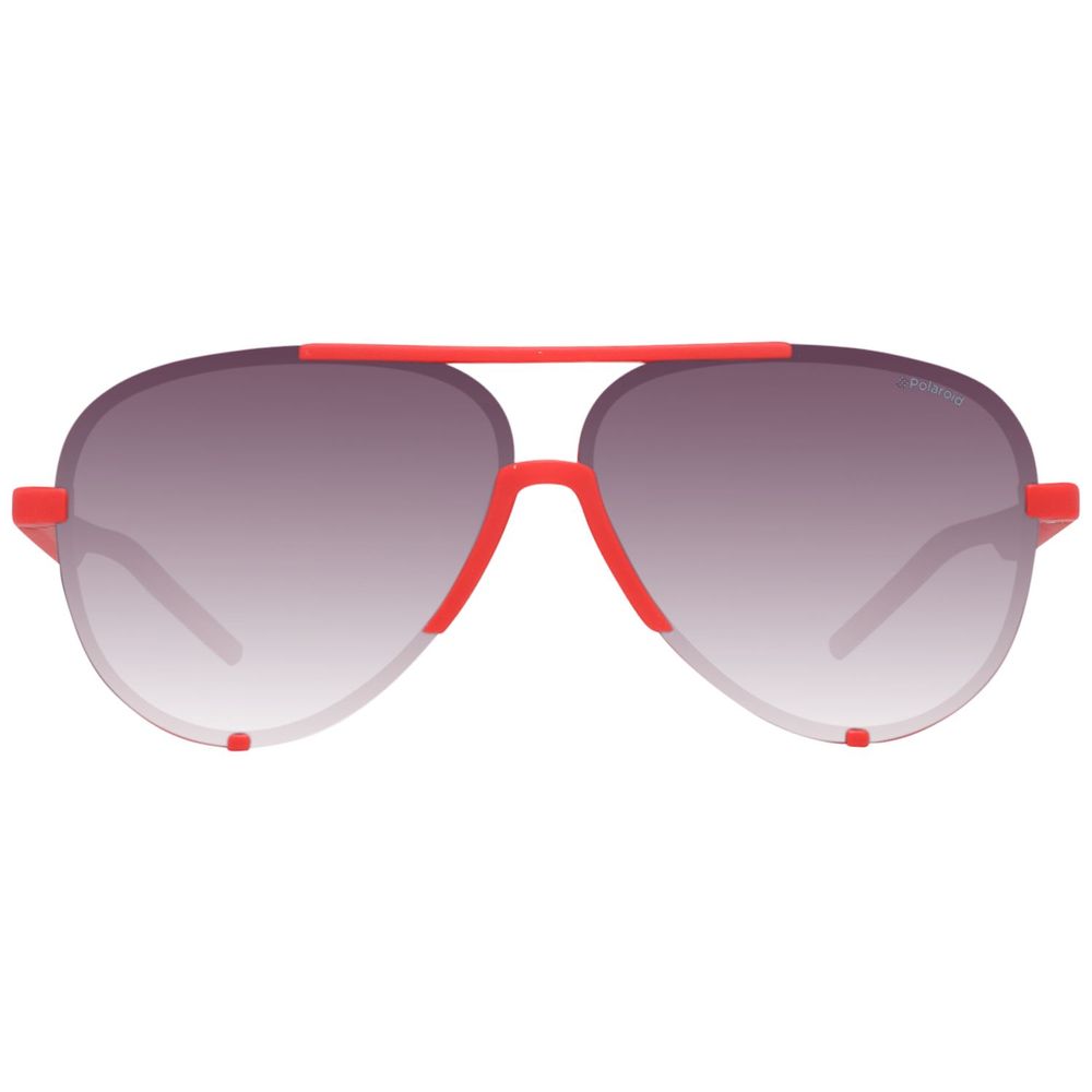 Lunettes de soleil Polaroid en plastique rouge