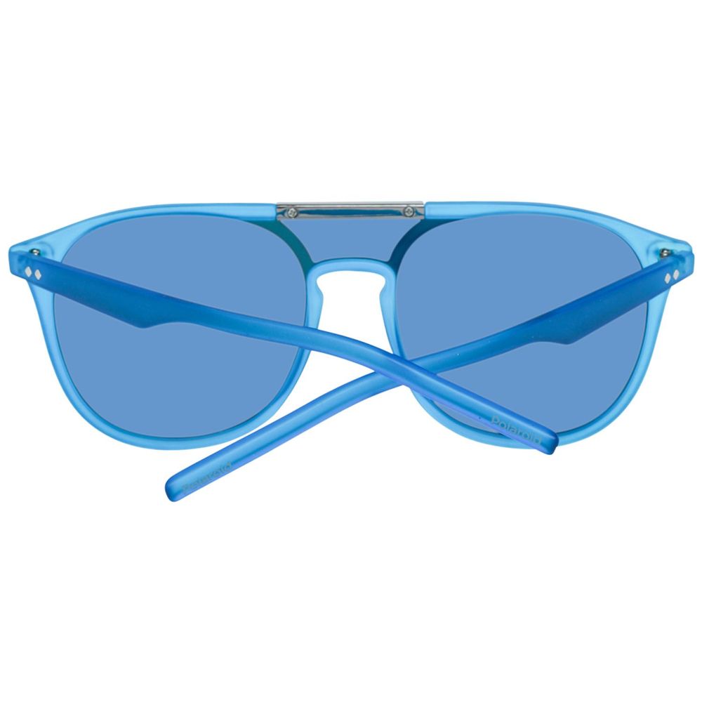 Lunettes de soleil Polaroid en plastique bleu