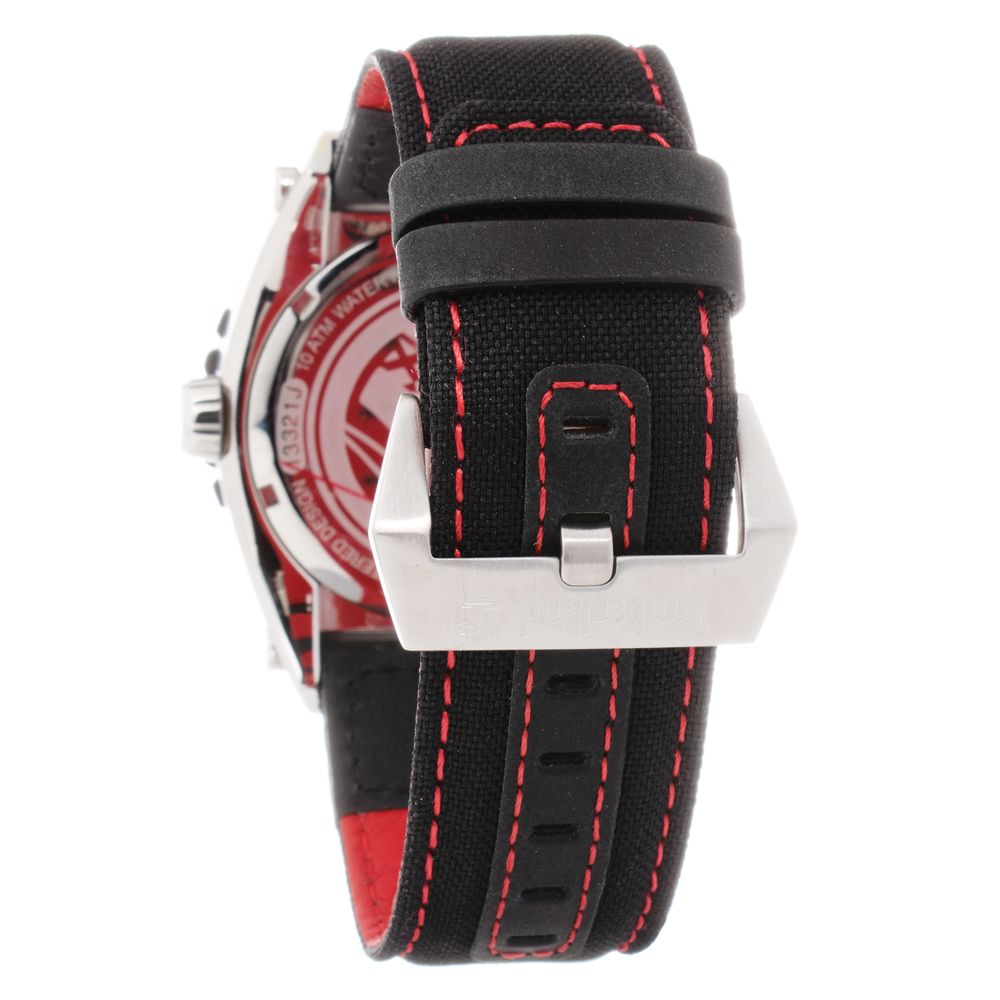 Montre Timberland en cuir noir