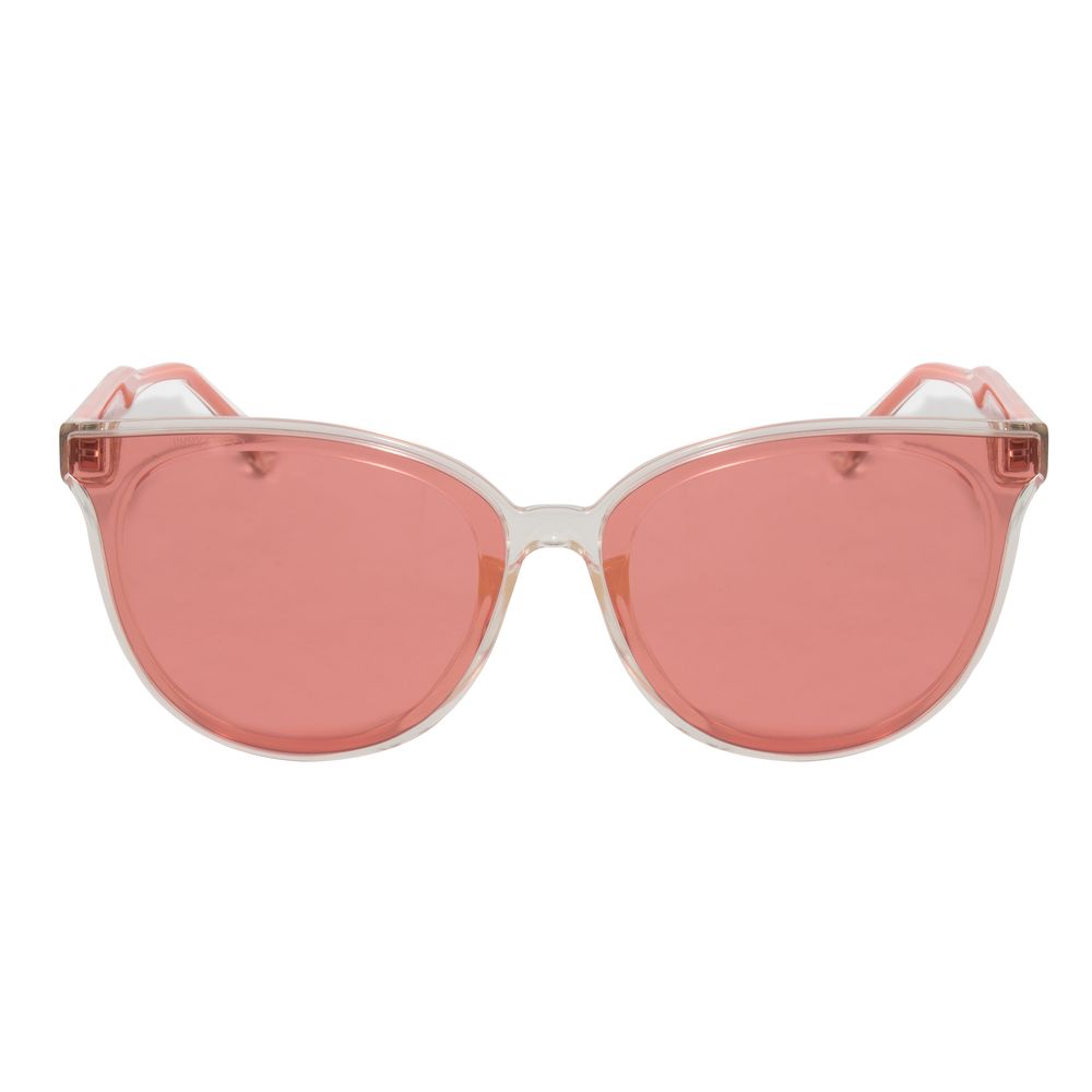 Lunettes de soleil Jimmy Choo en cuir de veau transparent