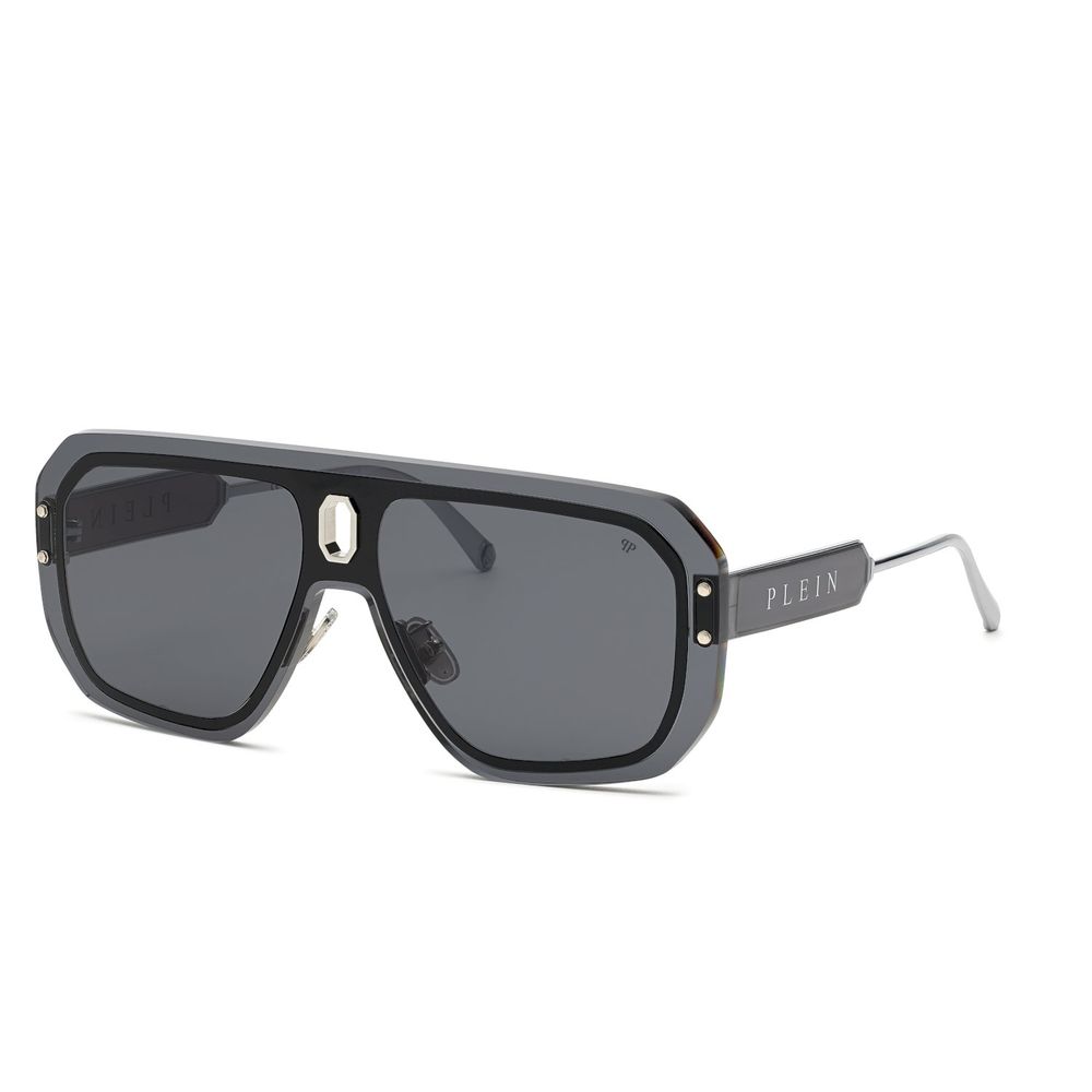 Lunettes de soleil en métal gris Philipp Plein