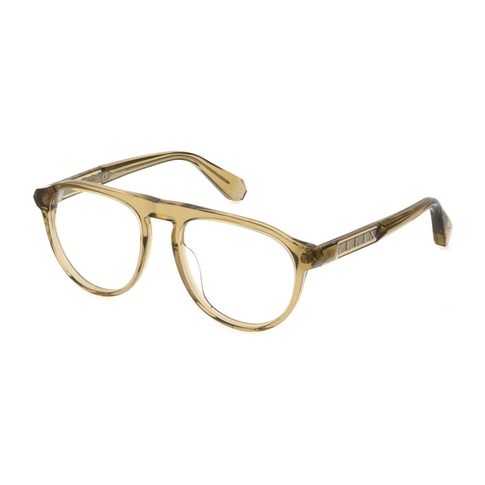 Montures en acétate beige Philipp Plein