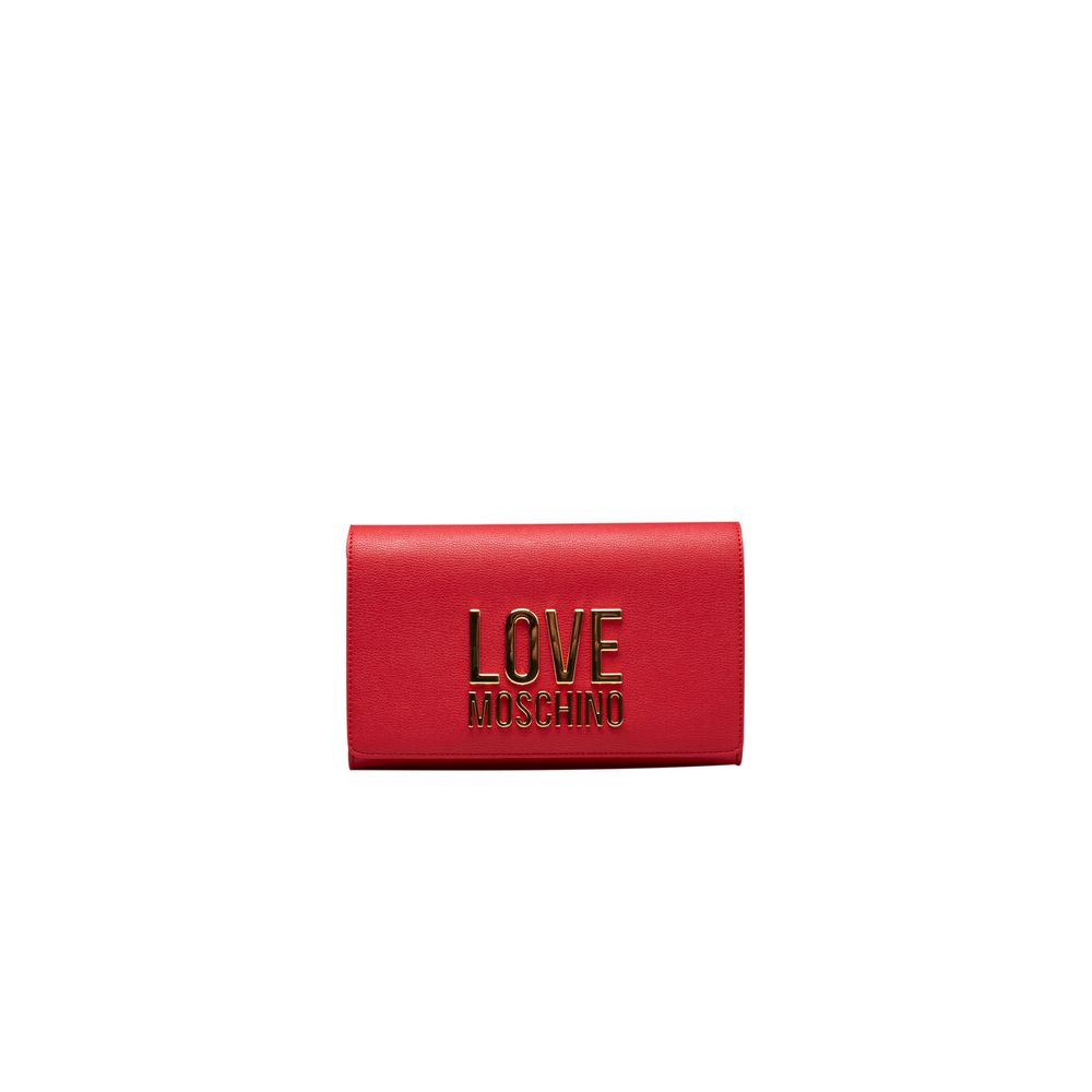 Sac bandoulière Love Moschino en polyéthylène rouge pour femme