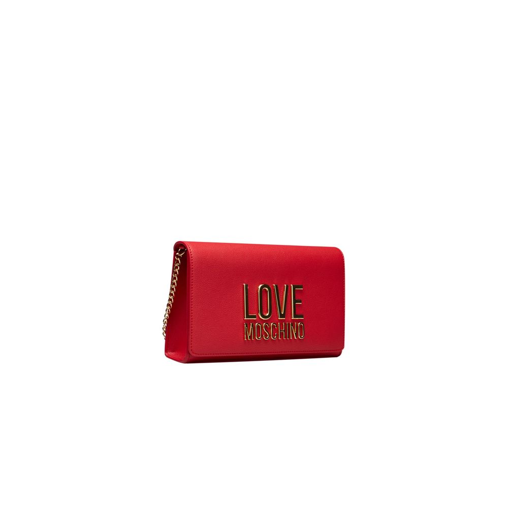 Sac bandoulière Love Moschino en polyéthylène rouge pour femme