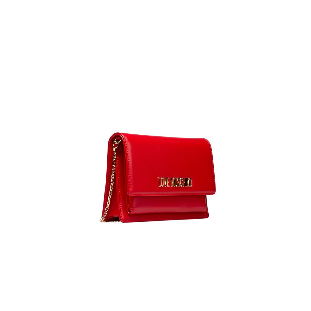 Sac bandoulière Love Moschino en polyéthylène rouge pour femme