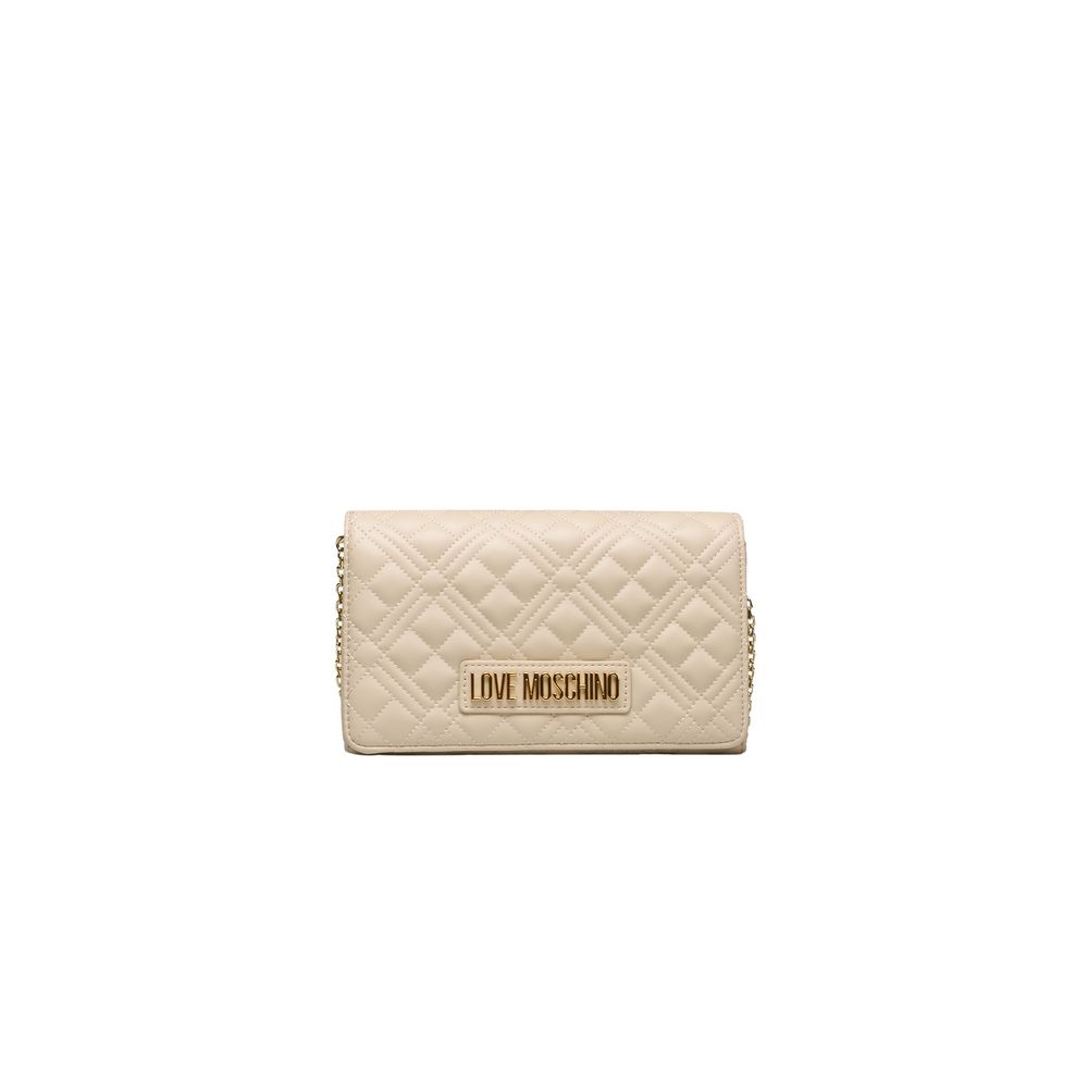 Sac bandoulière Love Moschino beige en polyéthylène pour femme