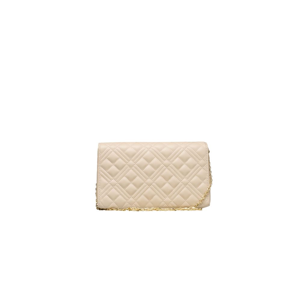 Sac bandoulière Love Moschino beige en polyéthylène pour femme