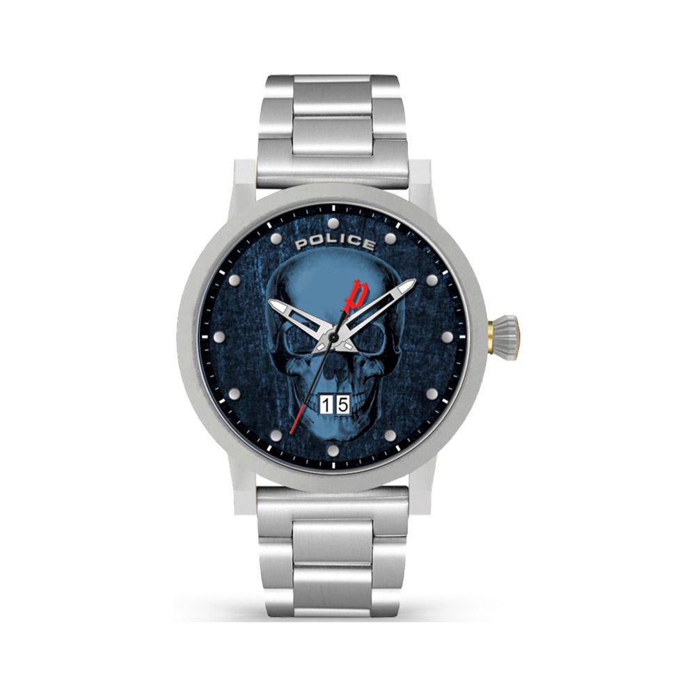 Montre Police en acier inoxydable gris
