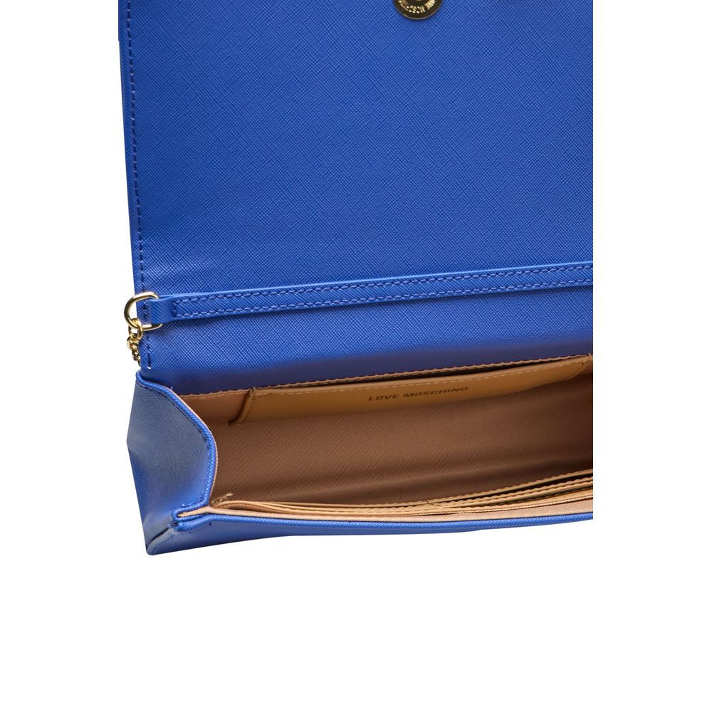 Sac bandoulière Love Moschino en polyéthylène bleu pour femme