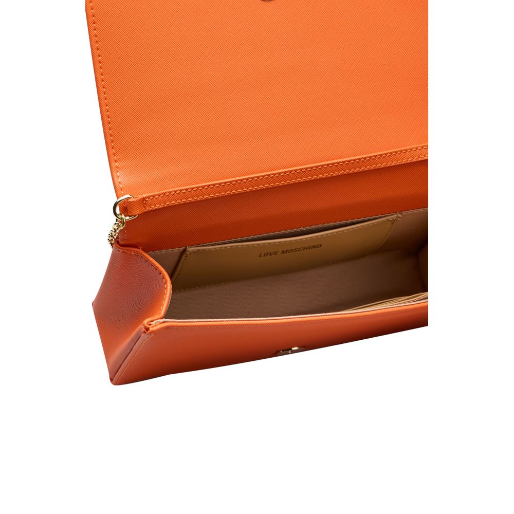 Sac bandoulière Love Moschino en polyéthylène orange pour femme