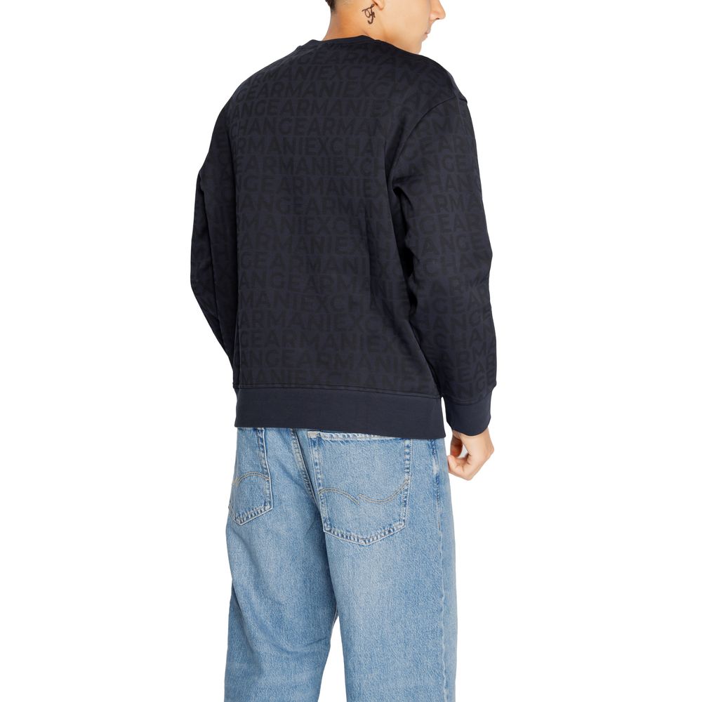 Armani Exchange Blue Cotton Sweatshirt by Armani Exchange
