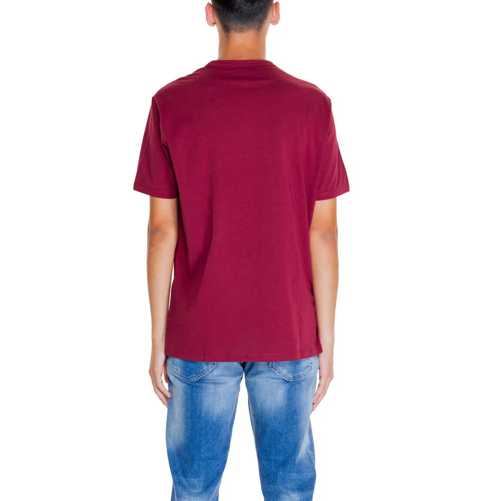 Armani Exchange Bordeaux Cotton T-Shirt by Armani Exchange