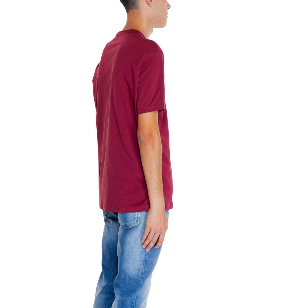 Armani Exchange Bordeaux Cotton T-Shirt by Armani Exchange