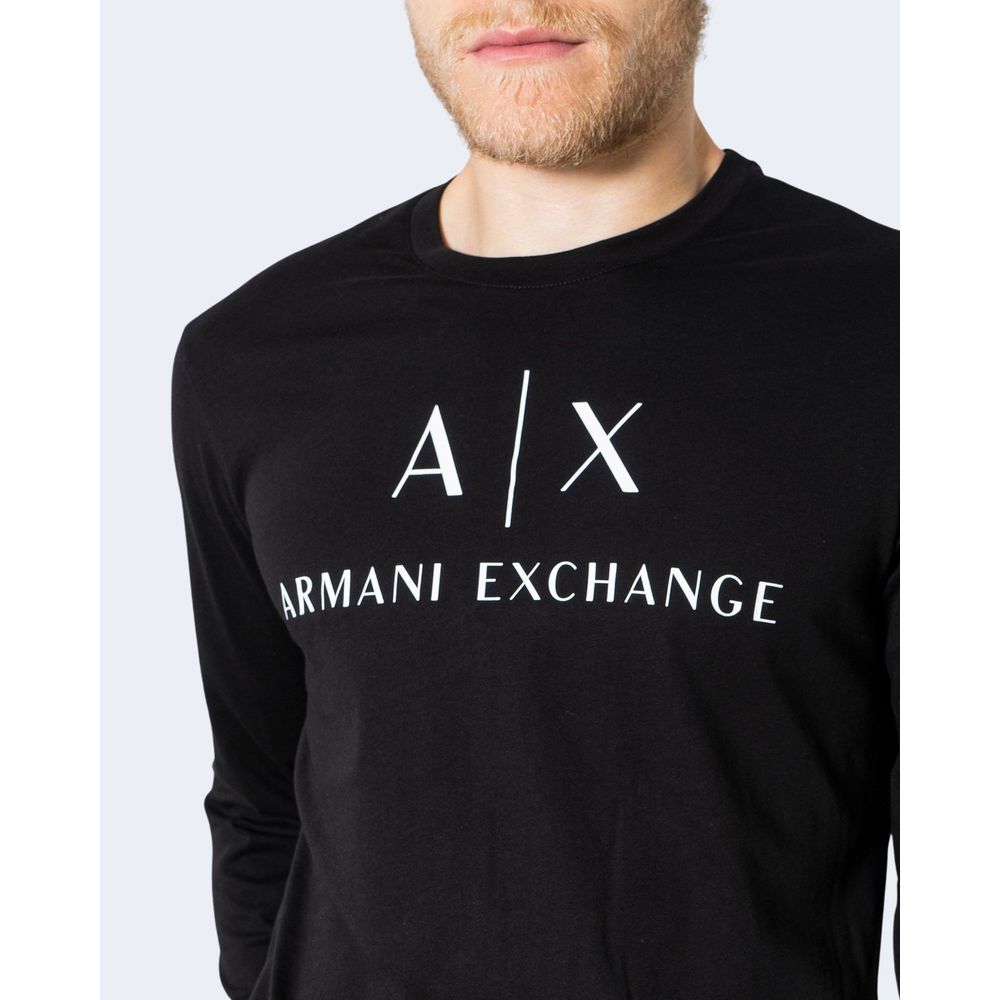Chemise en coton noir Armani Exchange