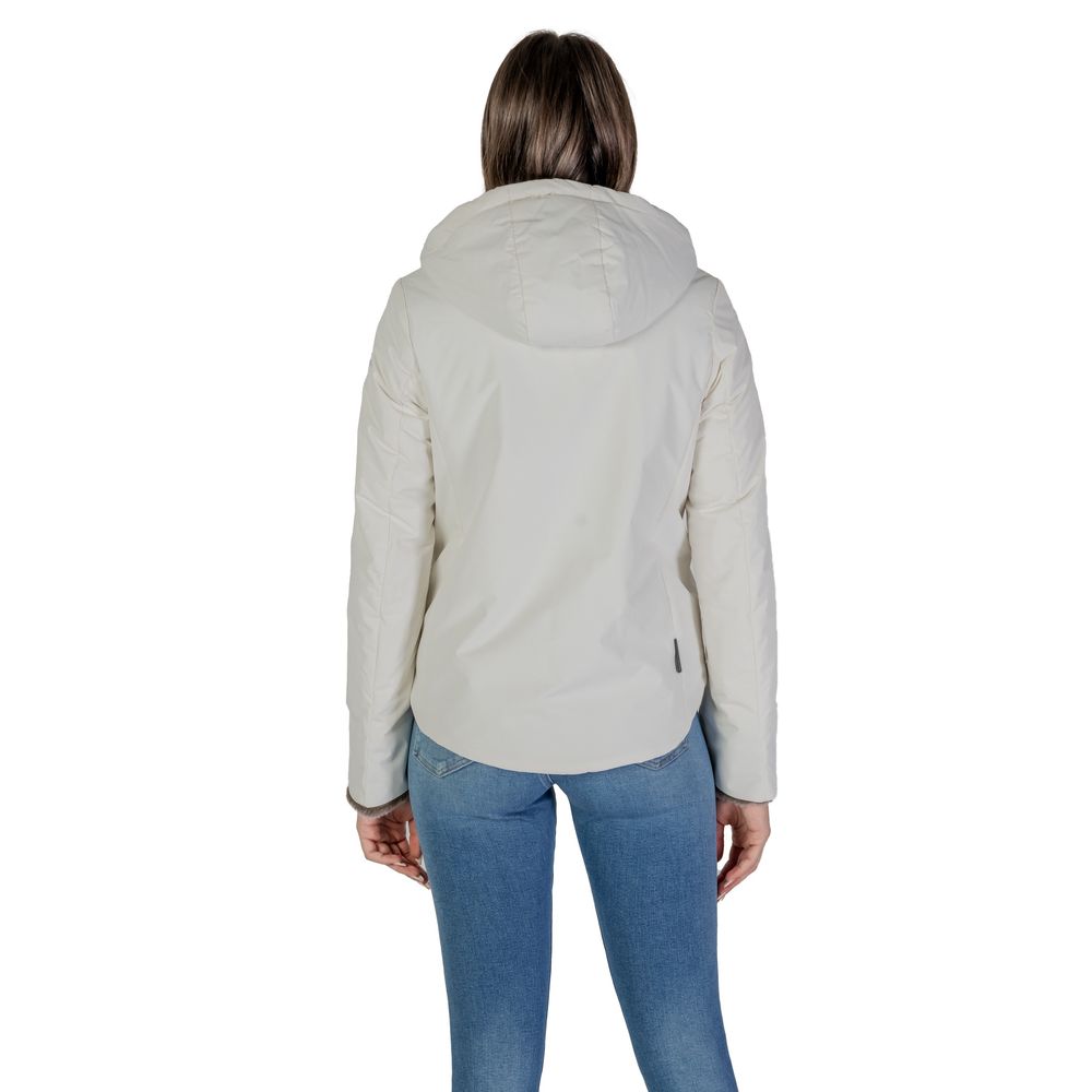 Vestes et manteaux en polyester crème solaire