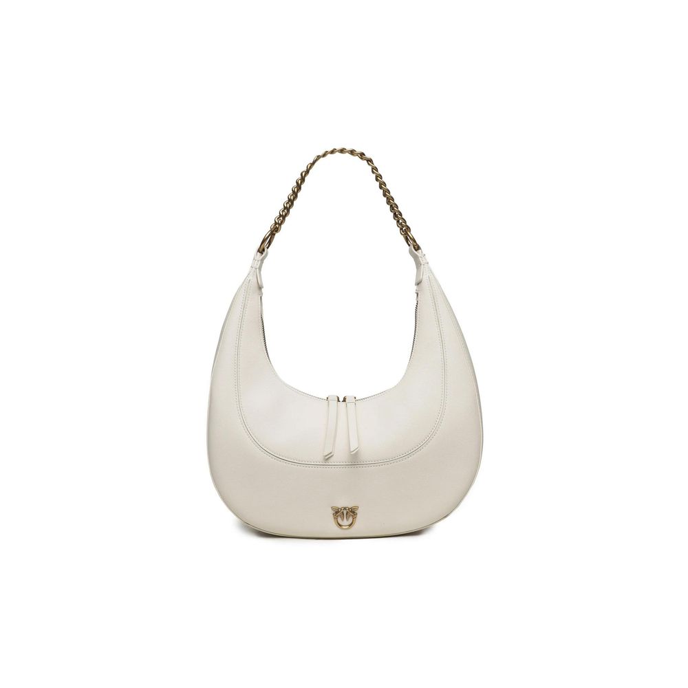 Sac à main en cuir blanc PINKO