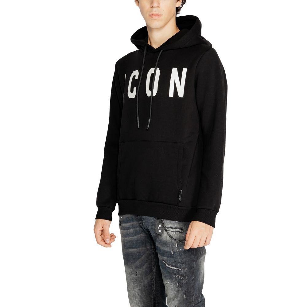 Icon Black And White Cotton Hoody