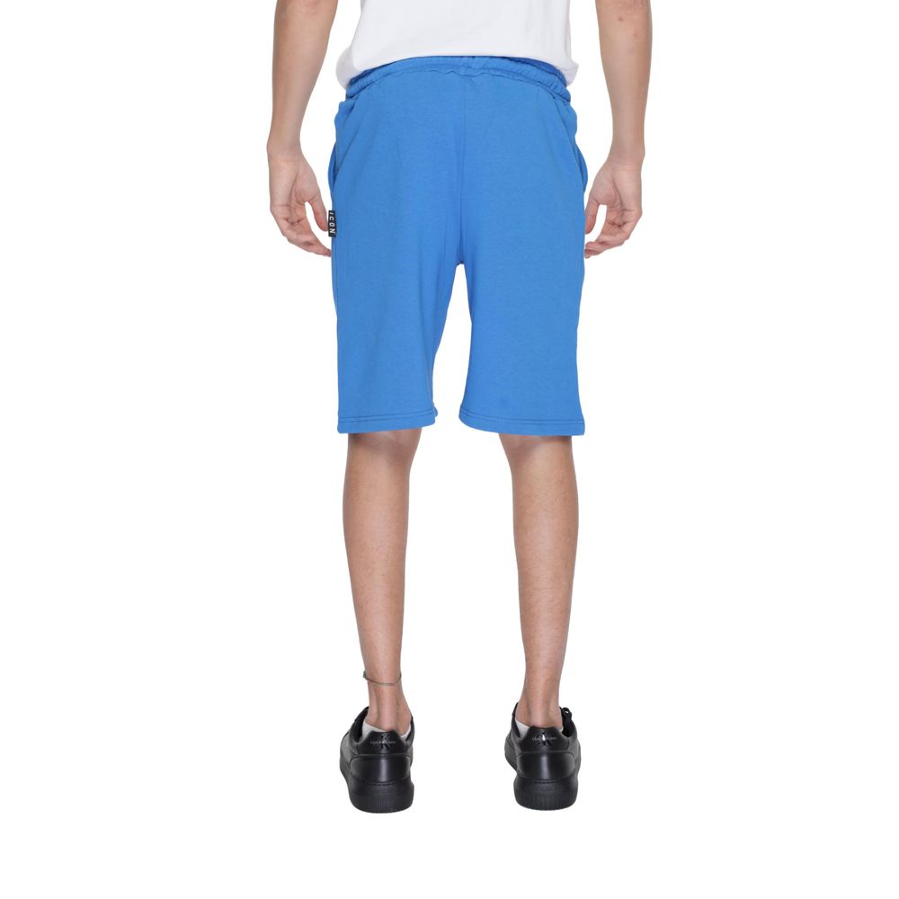 Bermuda en coton bleu Icon
