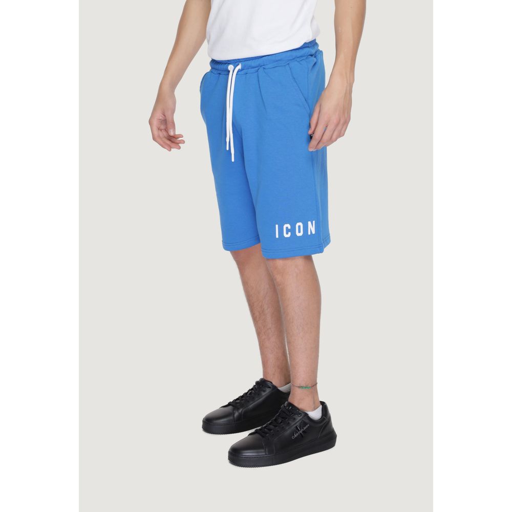 Bermuda en coton bleu Icon