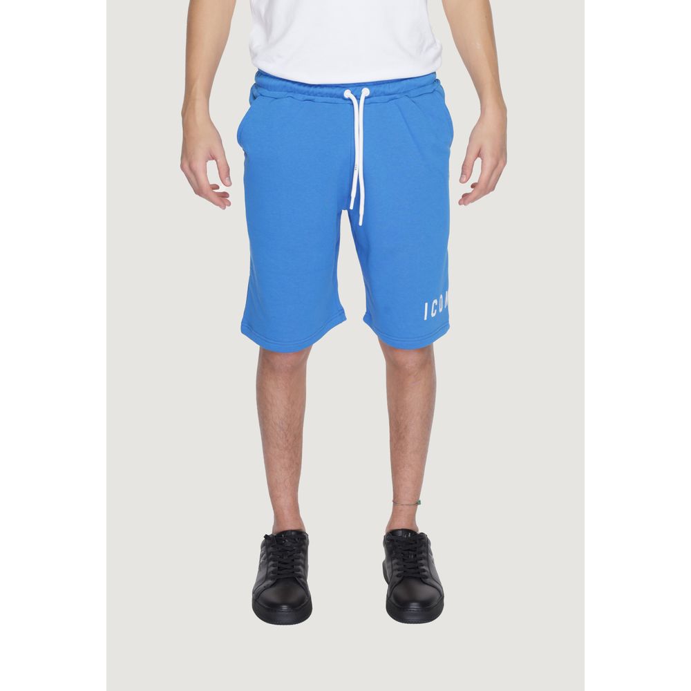 Bermuda en coton bleu Icon